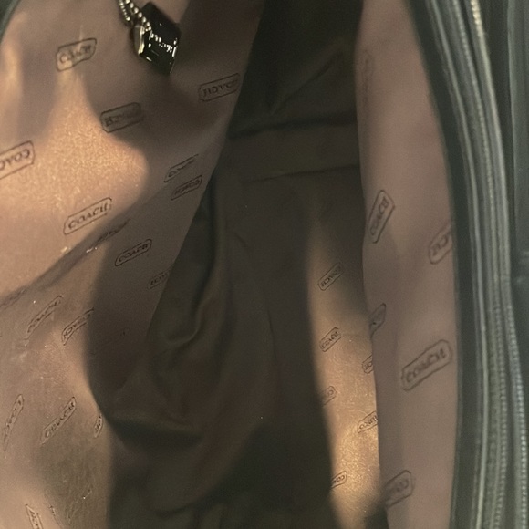 Vintage Coach Leather & Microfiber Fabric Satchel - Picture 14 of 15